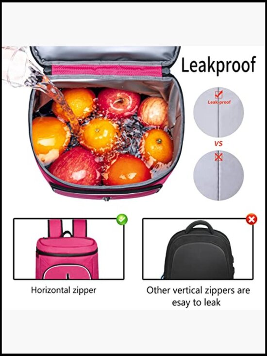 Insulated Cooler Backpack Leak Proof Waterproof Lunch Travel Camping Hiking 30L main image 5